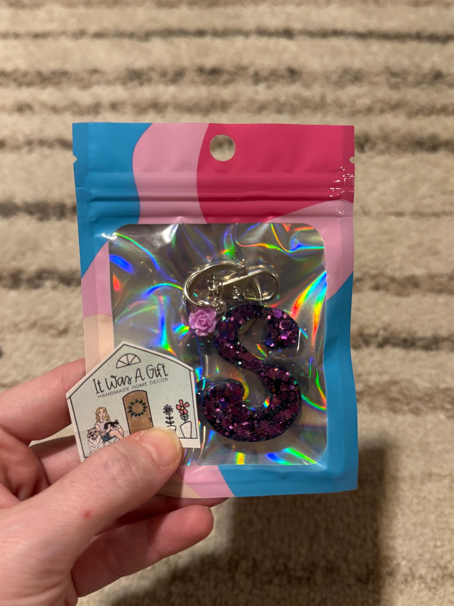 Resin Letter keychains