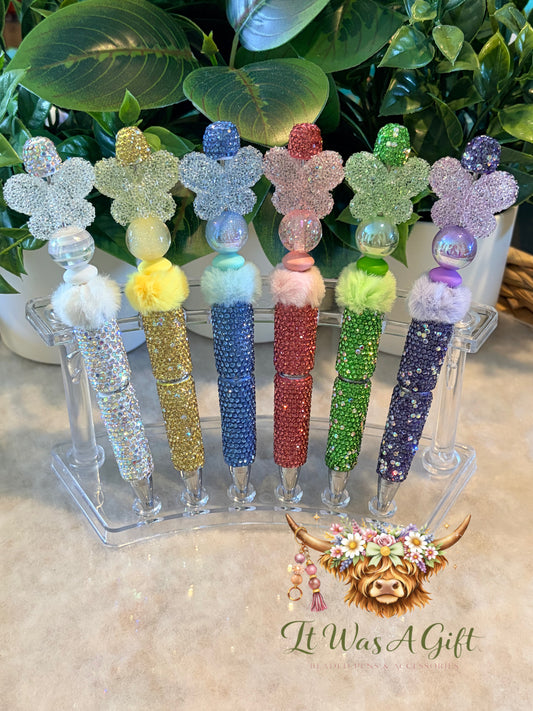 Butterfly Rhinestone Pen
