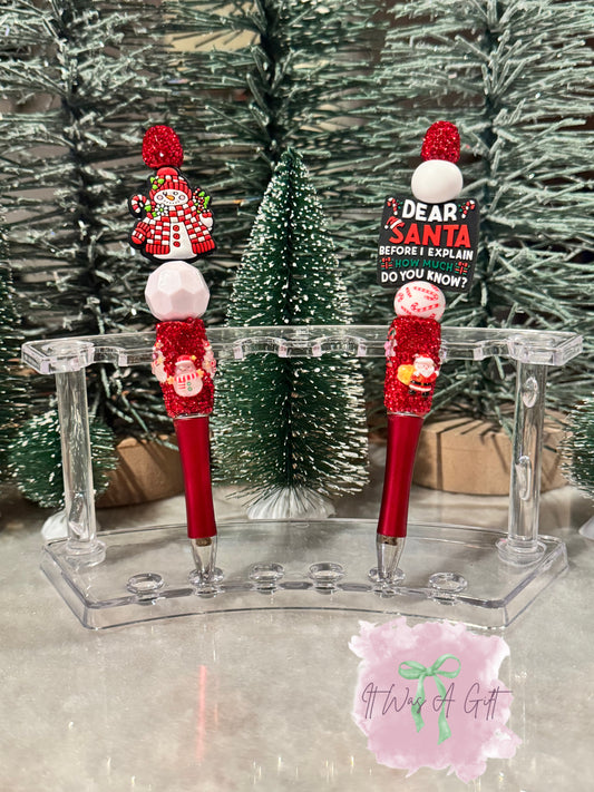 Christmas Character Pens